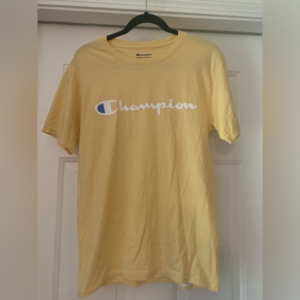 Men’s Champion yellow t-shirt size S
